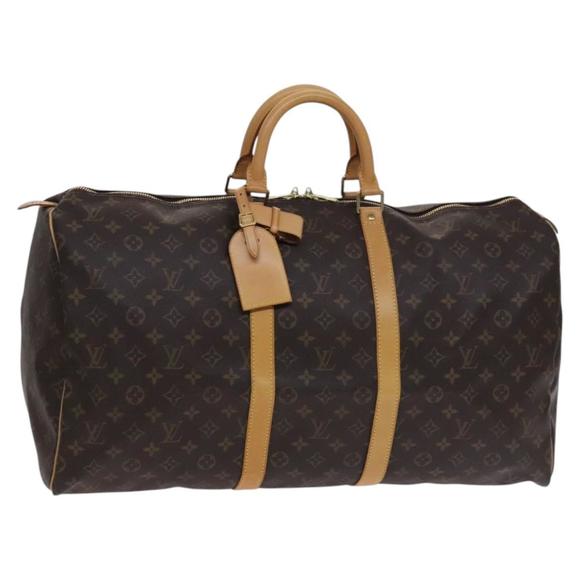 LOUIS VUITTON Monogram Keepall 50 Boston Bag M41426 LV Auth nb289 - Picture 1 of 16